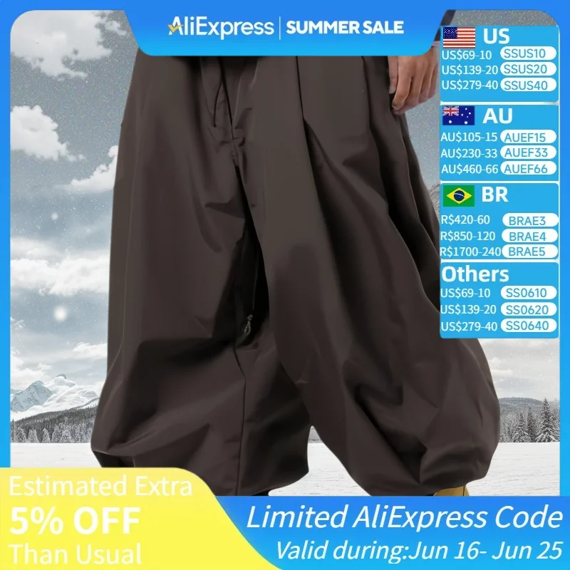 GSOU SNOW 2025 Ski Pants Women Wide Leg Pants Winter Men Waterproof Skiing Board Britches Warm Breathable Loose Fit Snow Clothes
GSOU SNOW 2025 Ski Pants Women Wide Leg Pants Winter Men Waterproof Skiing Board Britches Warm Breathable Loose Fit Snow Clothes