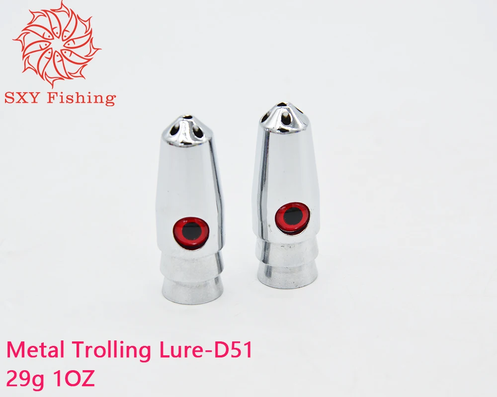SXY FISHING D51Metal Trolling Lure DIY Jet Copper Head Chrome plated copper head can install octopus skirt Saltwater bait 29g
SXY FISHING D51Metal Trolling Lure DIY Jet Copper Head Chrome plated copper head can install octopus skirt Saltwater bait 29g