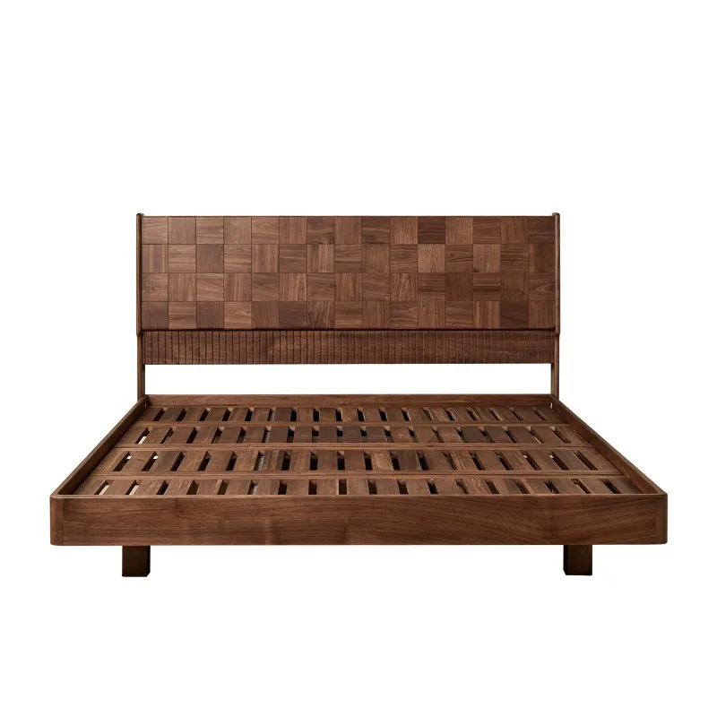 Black Walnut Cube Parquet Solid Wood Bed 1.5/1 Simple Furniture
Black Walnut Cube Parquet Solid Wood Bed 1.5/1 Simple Furniture