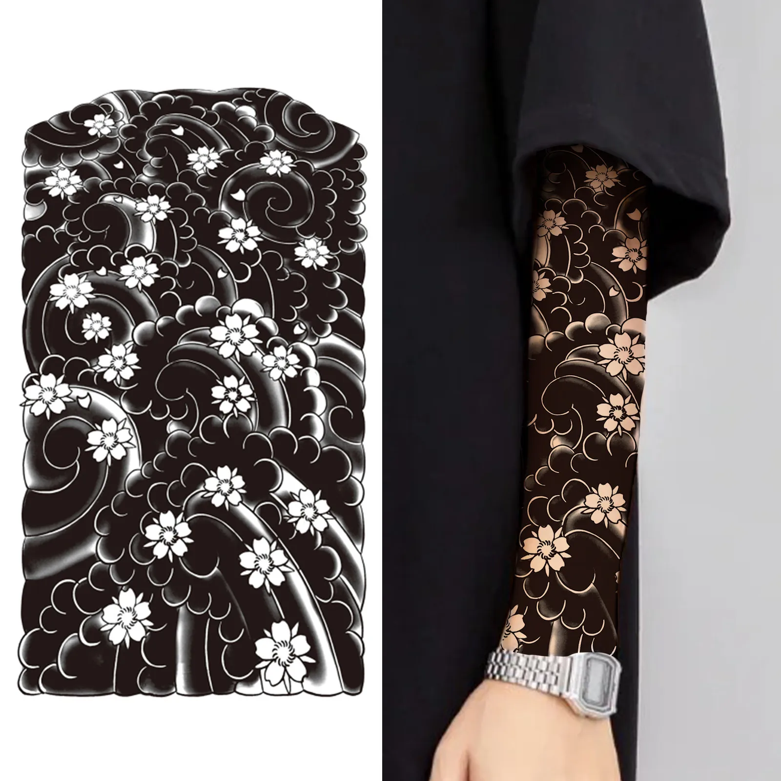 1 шт., большая травяная татуировка на половину руки, татуировка на руку с цветком, водонепроницаемая и прочная временная татуировка
1 шт., большая травяная татуировка на половину руки, татуировка на руку с цветком, водонепроницаемая и прочная временная татуировка