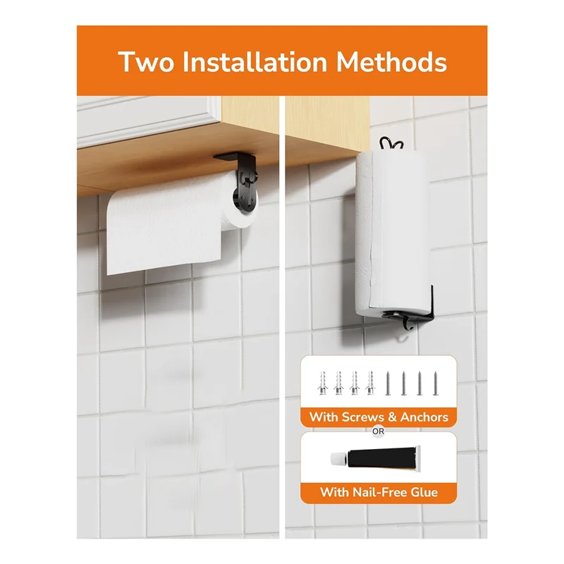 AA19 Paper Towel Holder Under Cabinet One-Hand Tear Kitchen With A Towel Hook One-Size-Fits-All Paper Towels Wall Mount Easy To
AA19 Paper Towel Holder Under Cabinet One-Hand Tear Kitchen With A Towel Hook One-Size-Fits-All Paper Towels Wall Mount Easy To