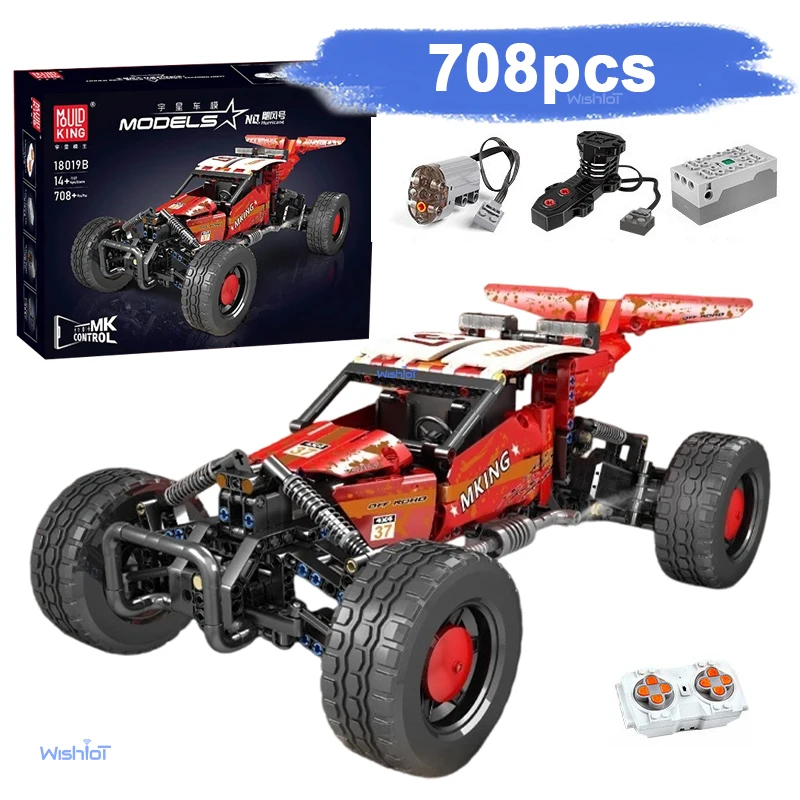 Mould King 18019BS 1500pcs RC Desert Racing Crawler Model High Technical Power Car Building Blocks Set Kids Adult DIY Toy
Mould King 18019BS 1500pcs RC Desert Racing Crawler Model High Technical Power Car Building Blocks Set Kids Adult DIY Toy
