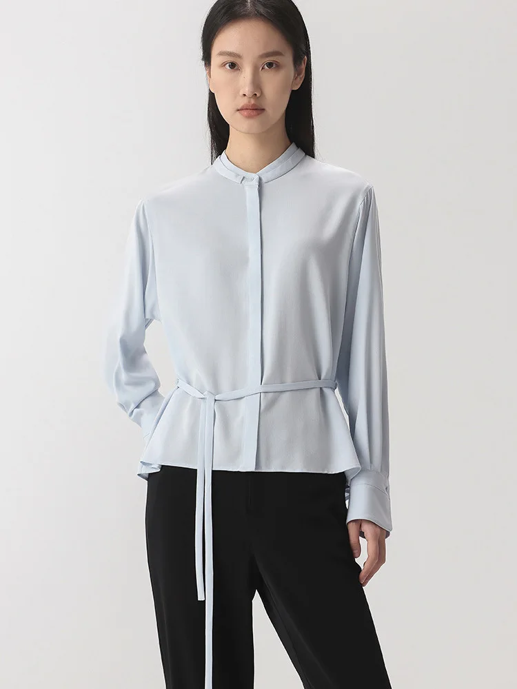 Spring Women Tie Shirts Double-layer Stand Collar Loose Long Sleeve Breathable Wrinkle-free Shirt
Spring Women Tie Shirts Double-layer Stand Collar Loose Long Sleeve Breathable Wrinkle-free Shirt