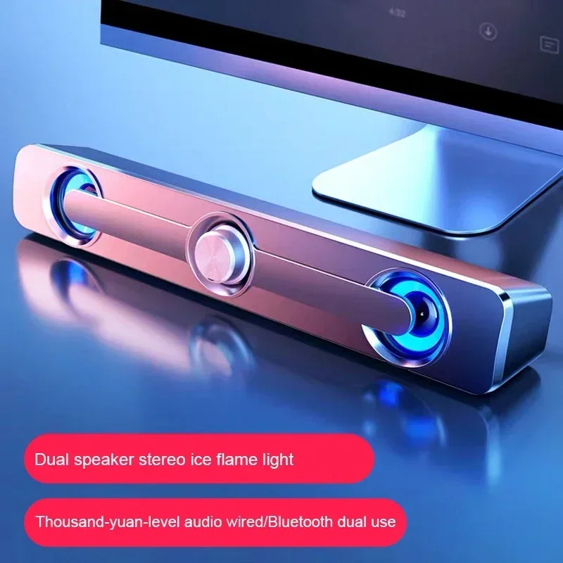 USB Wired Powerful Computer MP3 Subwoofer Bass Speaker Surround Sound Bar Box LED Speaker Stereo For TV PC Laptop Phone Tablet
USB Wired Powerful Computer MP3 Subwoofer Bass Speaker Surround Sound Bar Box LED Speaker Stereo For TV PC Laptop Phone Tablet