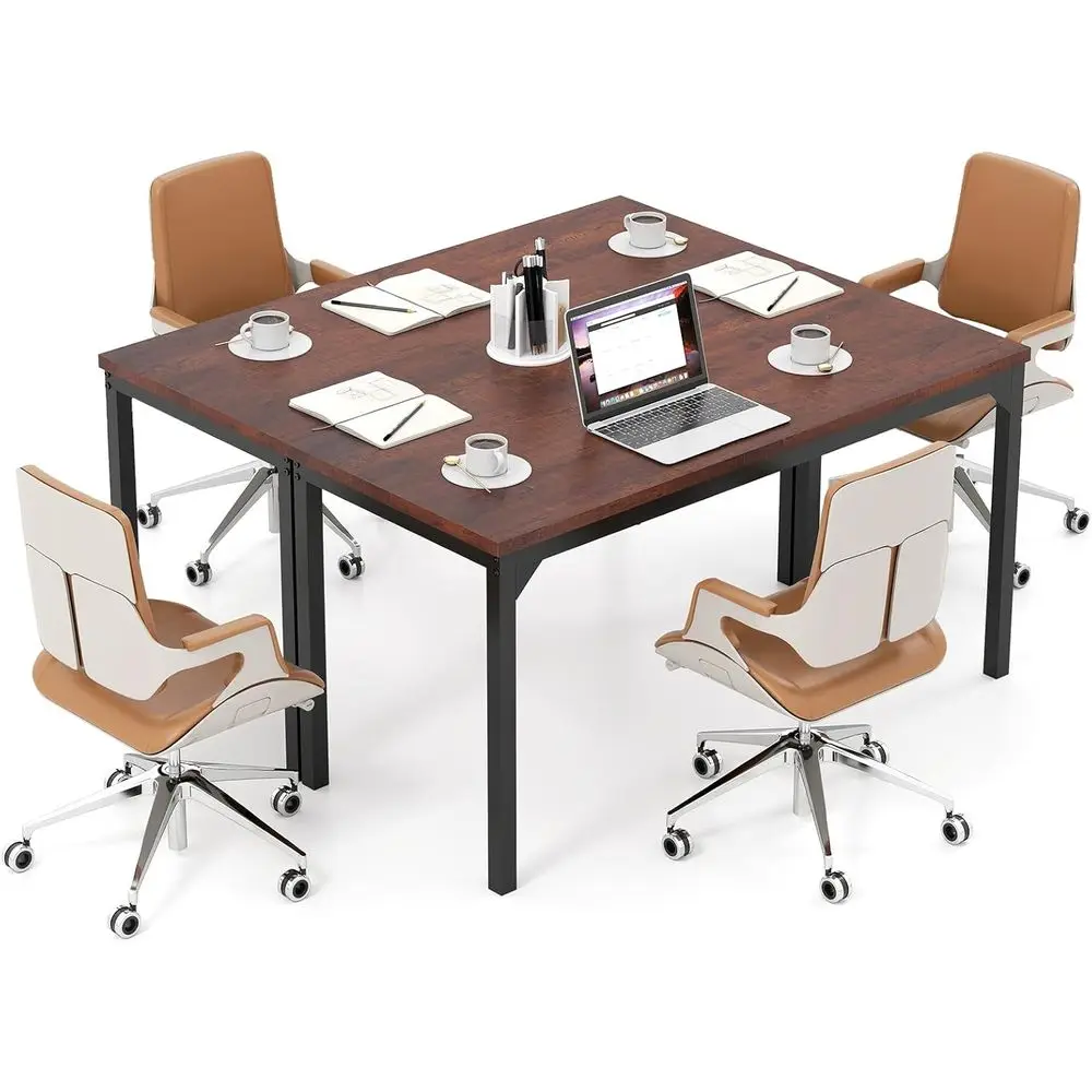 Set of 2 Rectangular Meeting Room Tables with Large Tabletop & Heavy-Duty Metal Frame, Multifunctional Computer Desk for Home, O
Set of 2 Rectangular Meeting Room Tables with Large Tabletop & Heavy-Duty Metal Frame, Multifunctional Computer Desk for Home, O