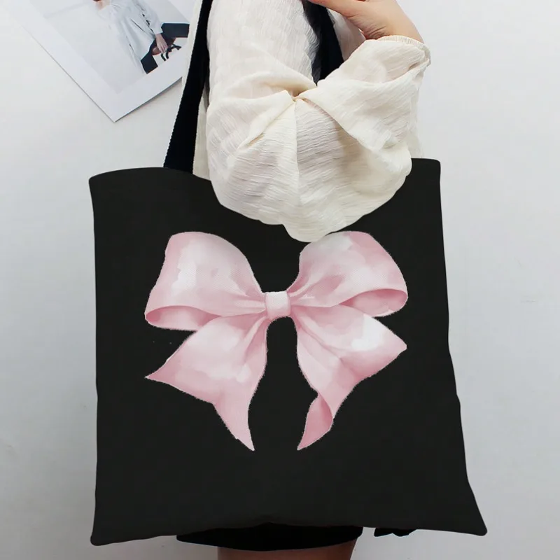 ROMWE Kawaii Bow Pattern Canvas Shoulder Bag Valentines Canvas Handbag Tote for Women Students Work Street Travel Gifts Bags
ROMWE Kawaii Bow Pattern Canvas Shoulder Bag Valentines Canvas Handbag Tote for Women Students Work Street Travel Gifts Bags
