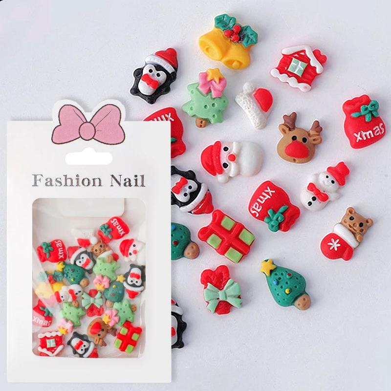 30PCS Cartoon Design 3D Christmas Nail Art Decoration Charms Kawaii Accessories For Xmas Manicure Decor Nail Supplies Products
30PCS Cartoon Design 3D Christmas Nail Art Decoration Charms Kawaii Accessories For Xmas Manicure Decor Nail Supplies Products