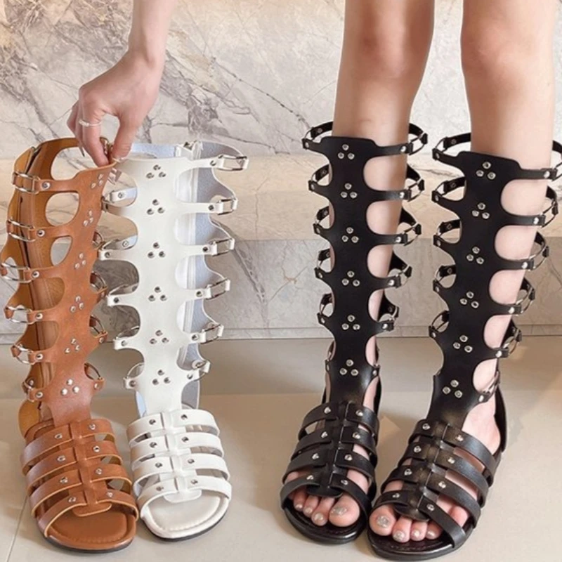 Women's Fish Mouth Open Toe Hollow Out Breathable Sandals New Summer Women Rear Zipper Solid Color Fashionable Casual Cool Boot
Women's Fish Mouth Open Toe Hollow Out Breathable Sandals New Summer Women Rear Zipper Solid Color Fashionable Casual Cool Boot