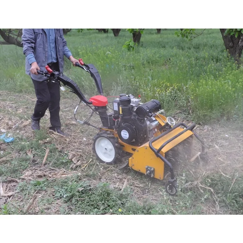 New 4WD grass shredder multifunctional self propelled weeding micro tillage machine
New 4WD grass shredder multifunctional self propelled weeding micro tillage machine