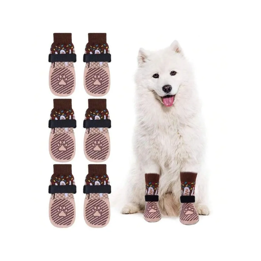 【New Arrival】6PCS Non-Slip Dog Socks with Cute Print, Anti-Skid Pet Socks with Adjustable Strap for Large Dogs, Prevent Scratching & Licking Floors
【New Arrival】6PCS Non-Slip Dog Socks with Cute Print, Anti-Skid Pet Socks with Adjustable Strap for Large Dogs, Prevent Scratching & Licking Floors