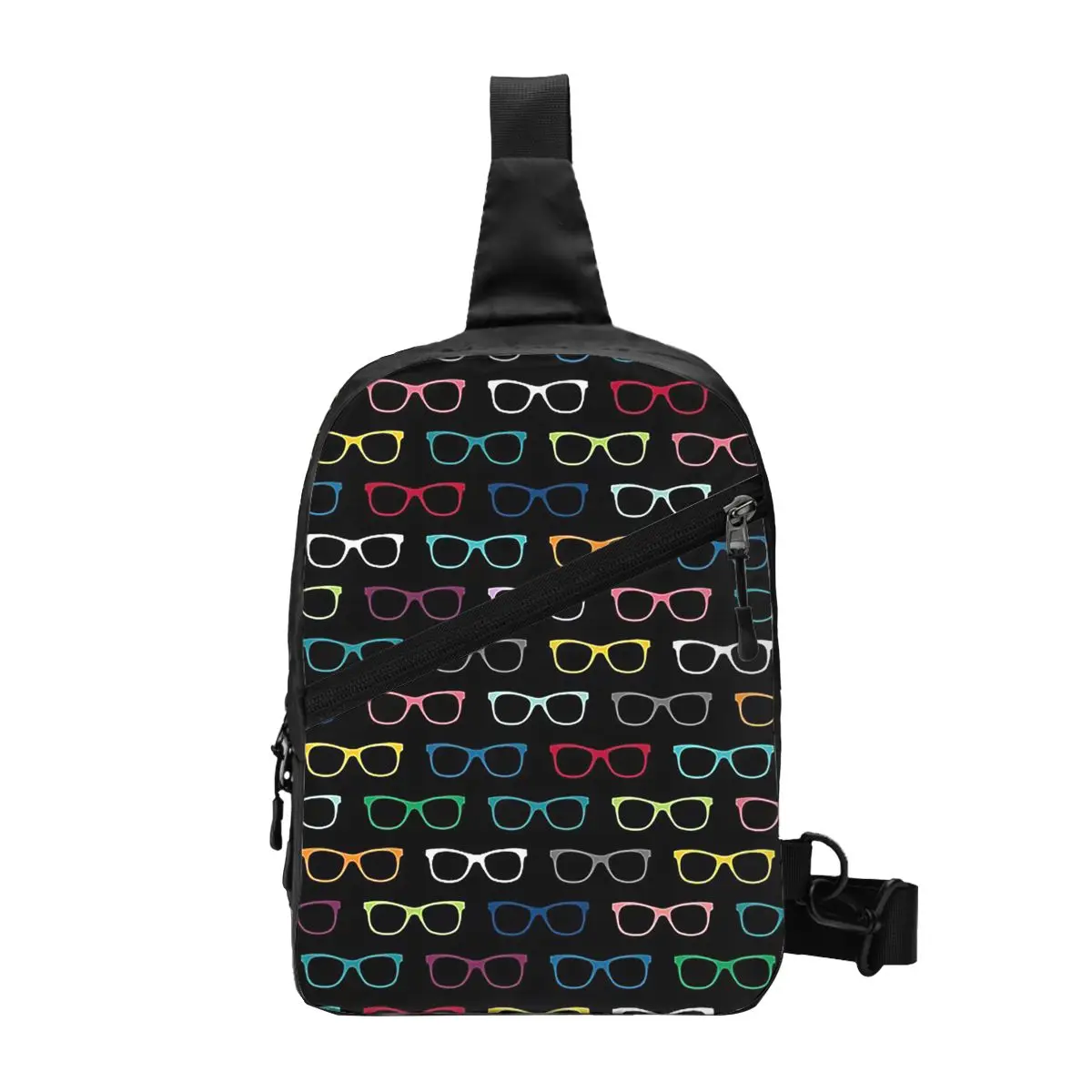 Colorful Hipster Eyeglasses Pattern Chest Bag Men Sling Crossbody Backpack Chest Bag Traveling Hiking Daypack Shoulder Bag
Colorful Hipster Eyeglasses Pattern Chest Bag Men Sling Crossbody Backpack Chest Bag Traveling Hiking Daypack Shoulder Bag