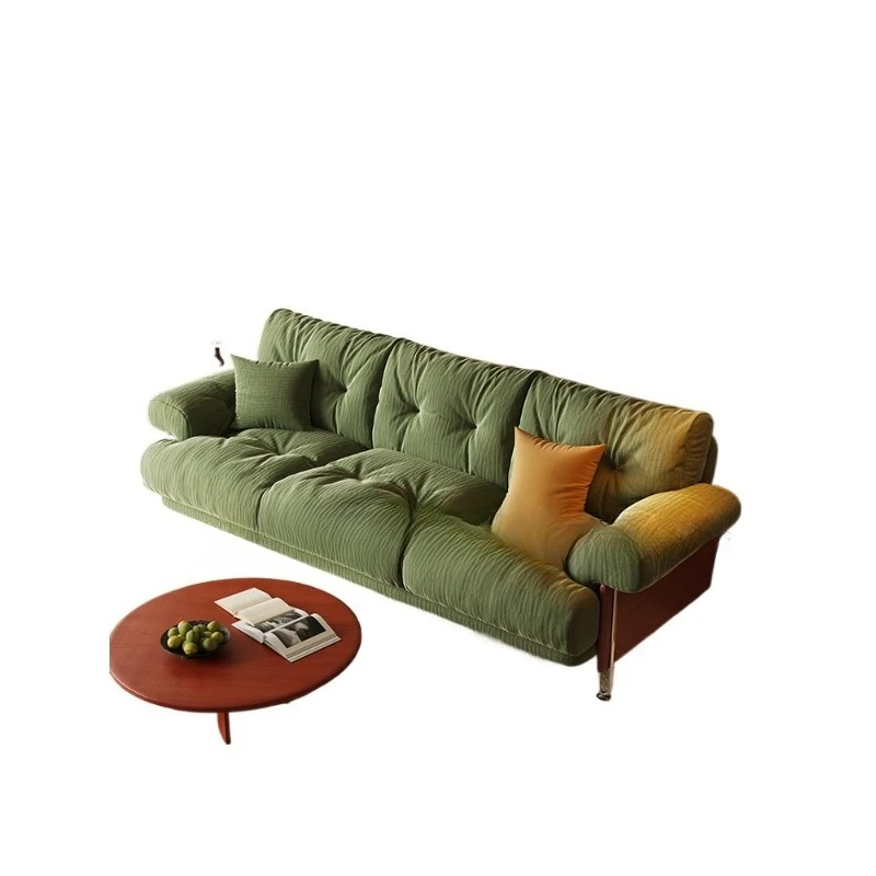 Lazy antique log cat scratching cloth sofa, living room small apartment French retro cream chenille fabric sofa
Lazy antique log cat scratching cloth sofa, living room small apartment French retro cream chenille fabric sofa