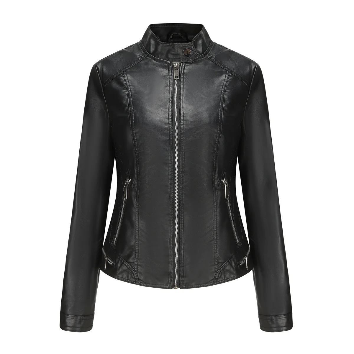 2024 New Women's Leather Long Sleeve Spring and Autumn Thin Jacket
2024 New Women's Leather Long Sleeve Spring and Autumn Thin Jacket