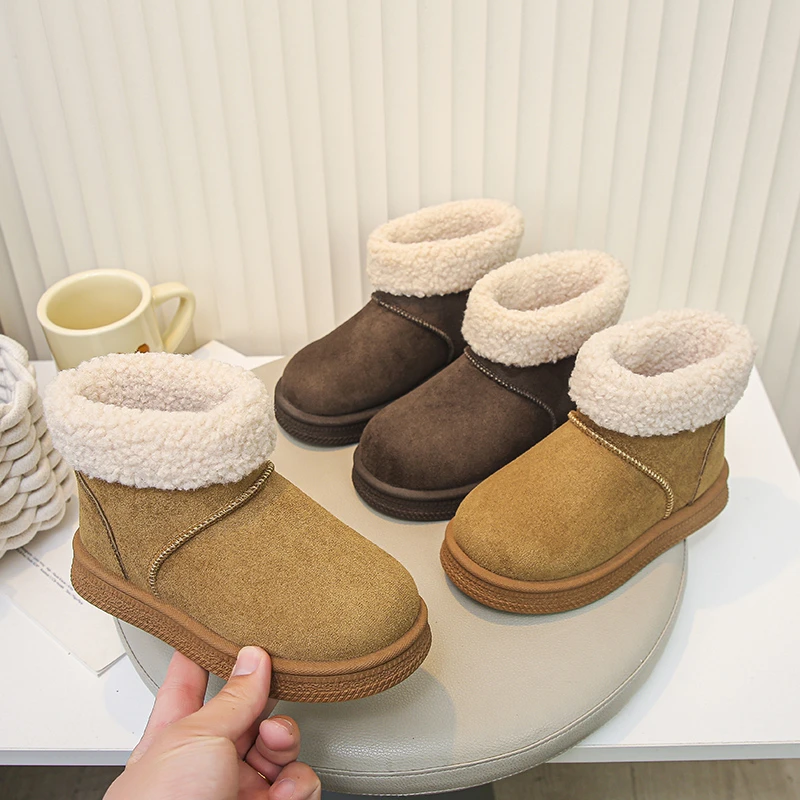 Girl's snow boots 2025 Winter New Thickened Cotton Shoes for Kids Children's Warm Cotton Boots with Fleece for Boys and Girls
Girl's snow boots 2025 Winter New Thickened Cotton Shoes for Kids Children's Warm Cotton Boots with Fleece for Boys and Girls