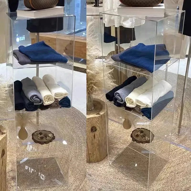 Clothing store shelves, window acrylic display racks, shoe bag racks, showcases, women's clothing store acrylic booths 
Clothing store shelves, window acrylic display racks, shoe bag racks, showcases, women's clothing store acrylic booths