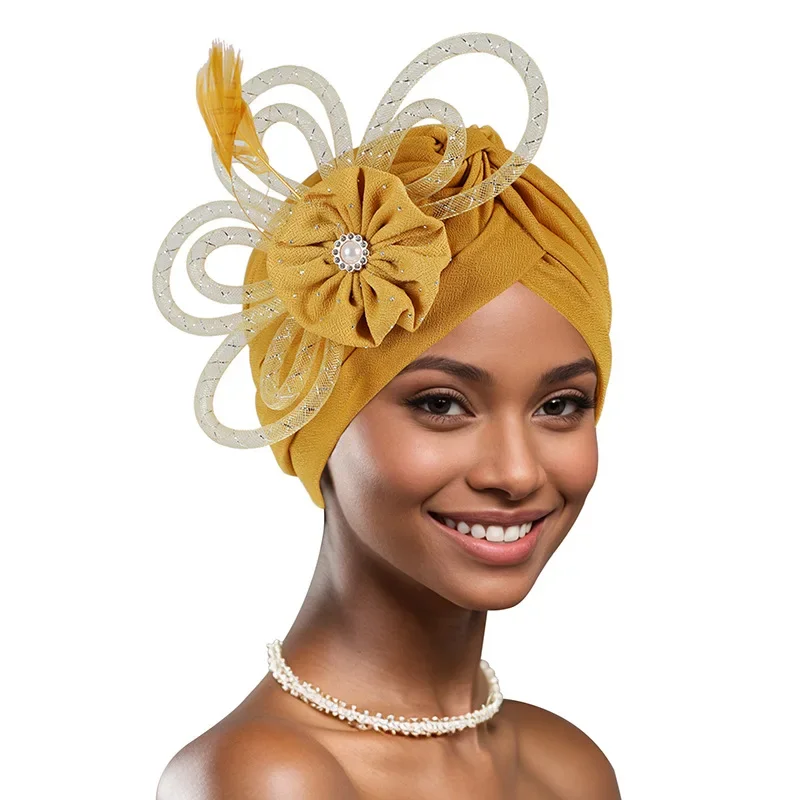 Super Big Flower Women Turban Caps Muslim Headwear Bonnet Female Head Wraps Wedding Party Headpiece Hat Scarf Hair Accessories
Super Big Flower Women Turban Caps Muslim Headwear Bonnet Female Head Wraps Wedding Party Headpiece Hat Scarf Hair Accessories