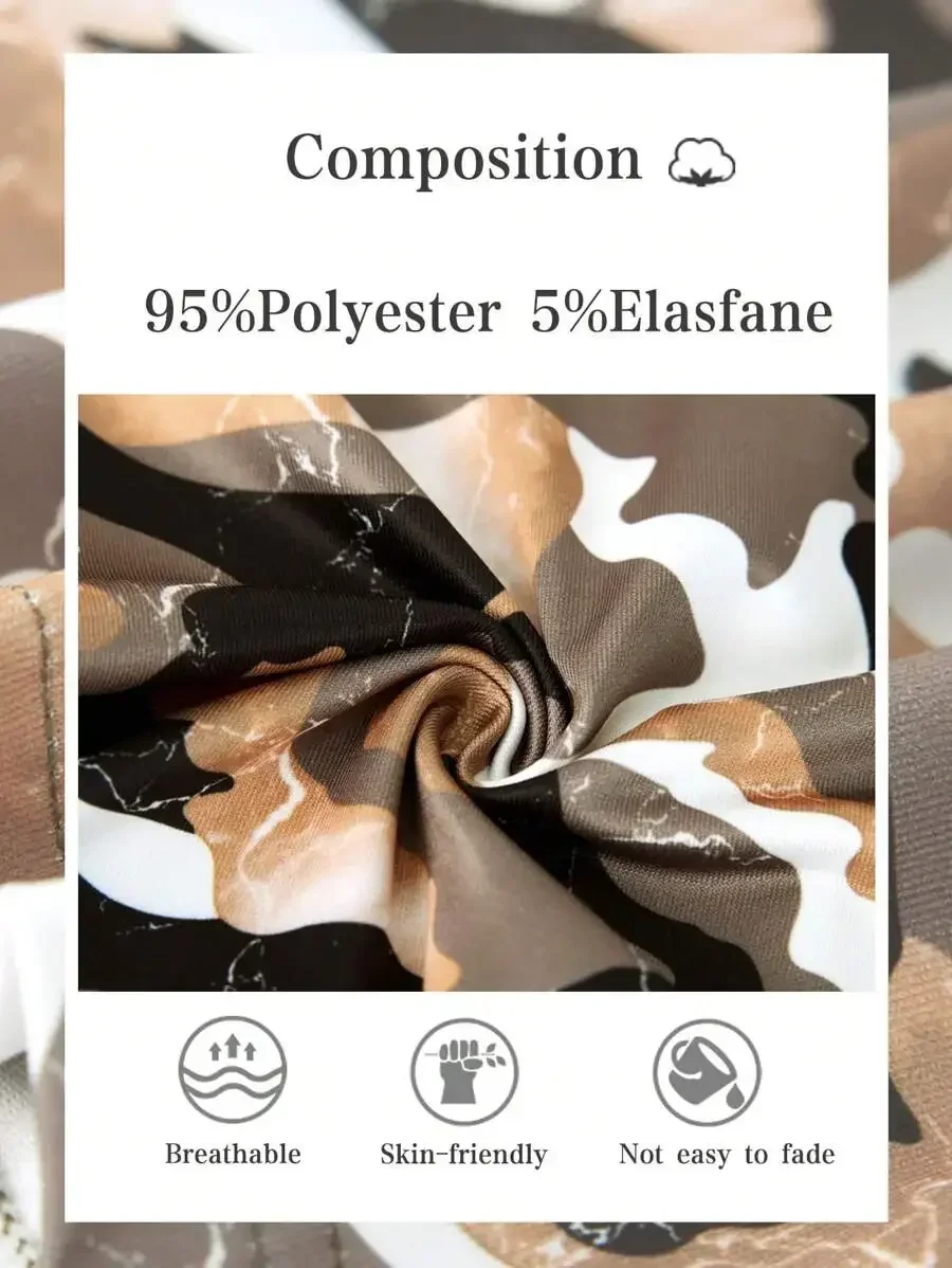 5 Pcs Camouflage Print Stretch Boxer Briefs For Men Sports Cycling Underwear
5 Pcs Camouflage Print Stretch Boxer Briefs For Men Sports Cycling Underwear