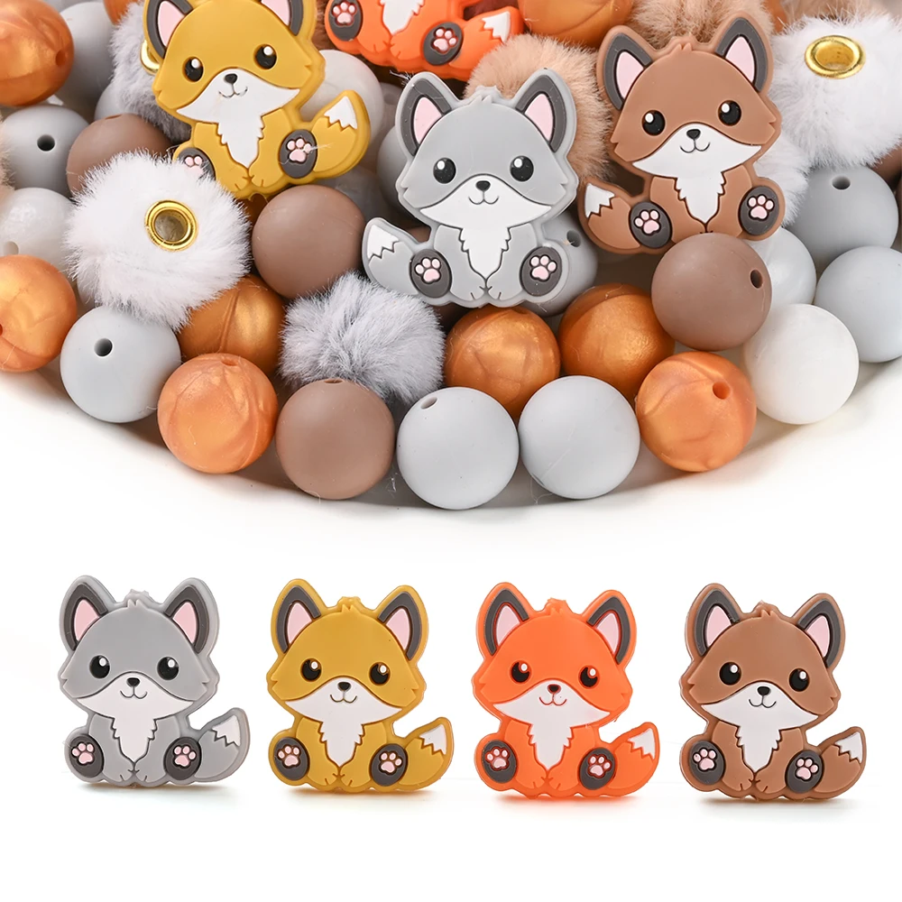 30Pcs Silicone Beads Animal&Round Teether Loose Beads Set, Baby Care Chewable Pacifier Chain DIY Necklace Accessories BPA Free
30Pcs Silicone Beads Animal&Round Teether Loose Beads Set, Baby Care Chewable Pacifier Chain DIY Necklace Accessories BPA Free