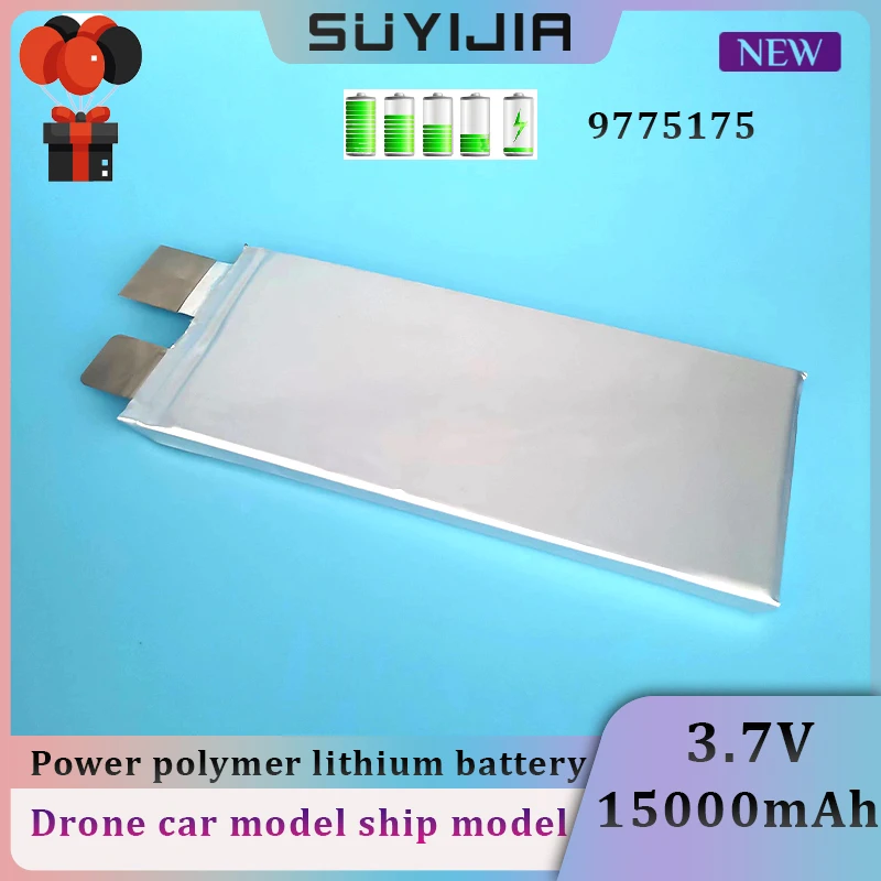 3.7V Power Polymer High Rate Aircraft Model Lithium Battery 15000mAh for UAV Car Model Power Tools Aircraft Model Ship Model
3.7V Power Polymer High Rate Aircraft Model Lithium Battery 15000mAh for UAV Car Model Power Tools Aircraft Model Ship Model