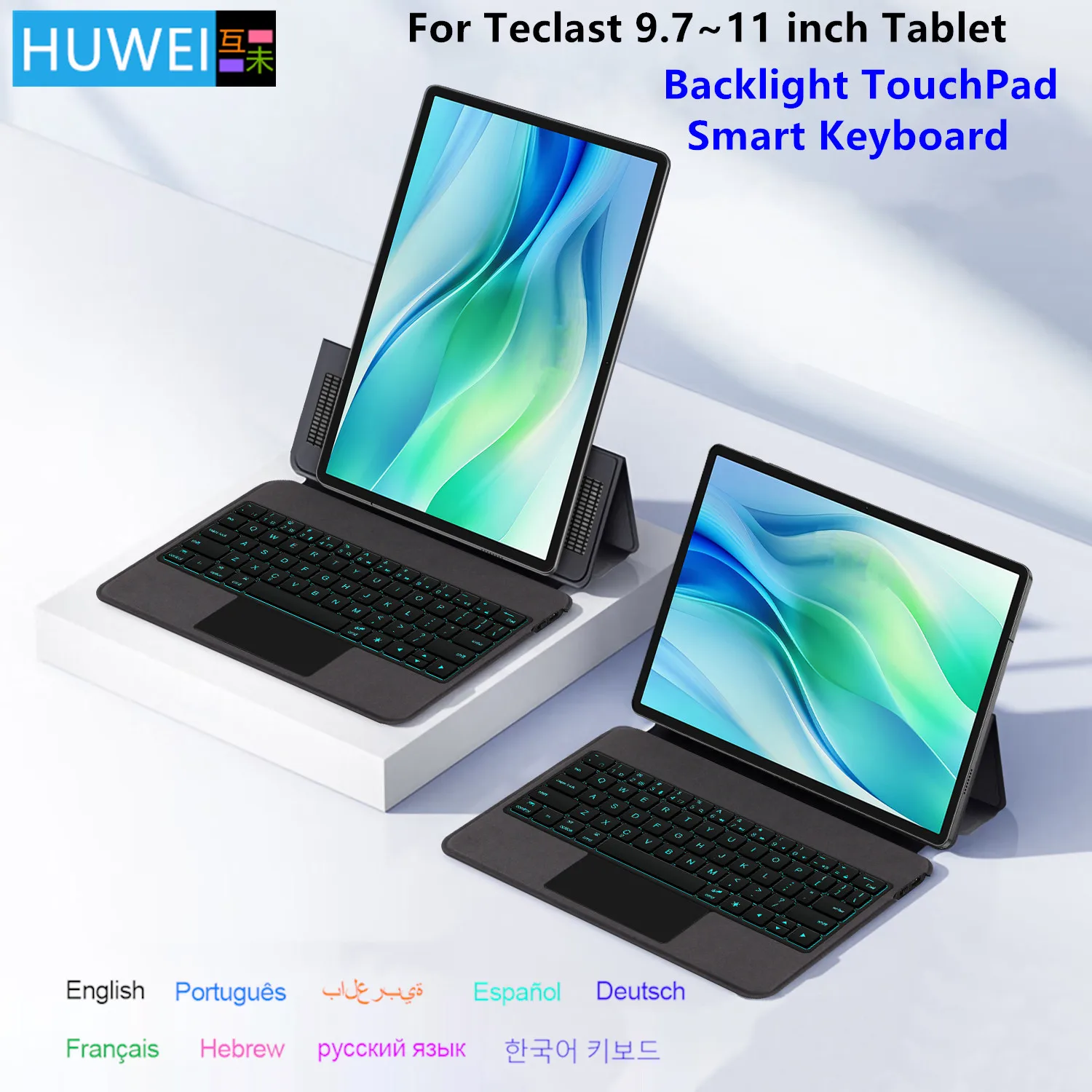HUWEI Backlight Keyboard Case For Teclast P30 T P30T P50 P50S M50S T50HD T50 Max M50 Pro 10.1 inch Tablet PC Stand Cover Folio
HUWEI Backlight Keyboard Case For Teclast P30 T P30T P50 P50S M50S T50HD T50 Max M50 Pro 10.1 inch Tablet PC Stand Cover Folio