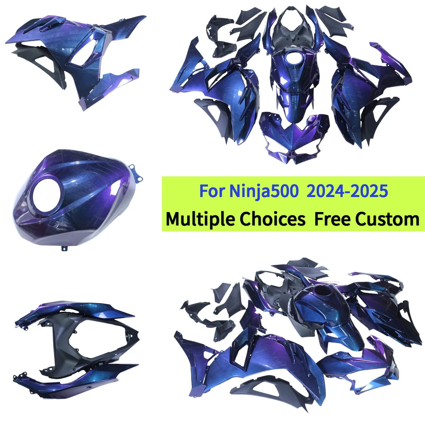 Chameleon Bodykits For Kawasaki Ninja 500 2024 2025 Fairing Kit ABS Injection Full Motorcycle Bodywork EX 500 24 25
Chameleon Bodykits For Kawasaki Ninja 500 2024 2025 Fairing Kit ABS Injection Full Motorcycle Bodywork EX 500 24 25