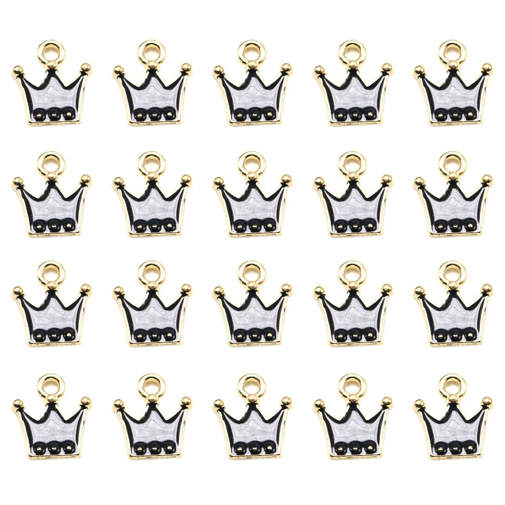 20 PCS Crown Earrings Mini Crowns Crafts Jewelry Charm for Bracelets Making Charms Zinc Alloy Bead
20 PCS Crown Earrings Mini Crowns Crafts Jewelry Charm for Bracelets Making Charms Zinc Alloy Bead
