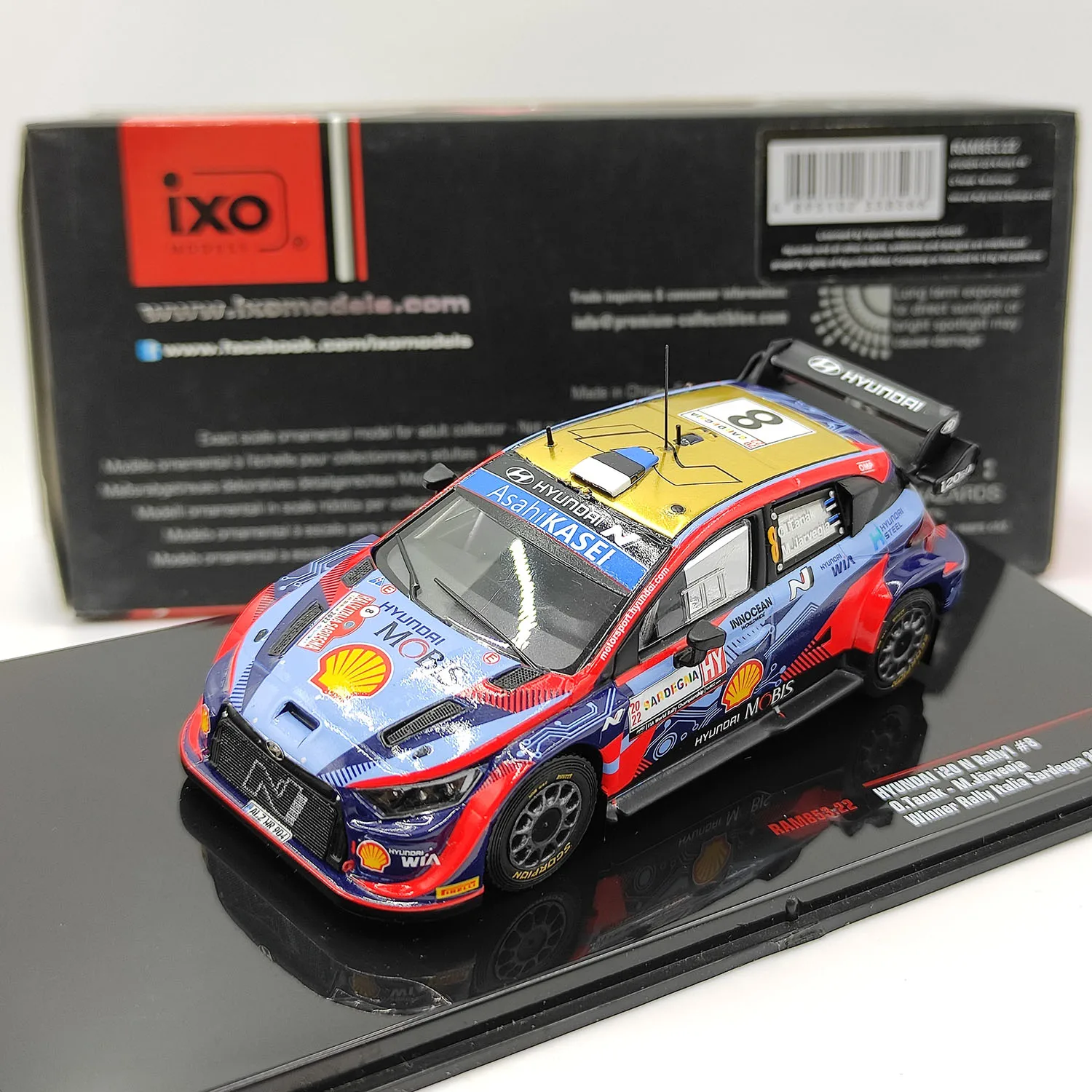 Diecast IXO 1/43 Scale Hyundai I20 N Rally1 #8 Alloy Model Collectible Toy Gift Souvenir Display Ornament
Diecast IXO 1/43 Scale Hyundai I20 N Rally1 #8 Alloy Model Collectible Toy Gift Souvenir Display Ornament