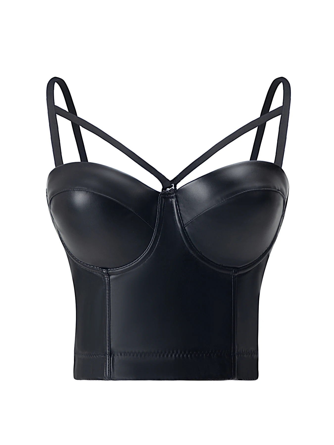Women Sexy Leather Corset Outerwear Waistband Solid Color Fishbone Bra Shapewear Slim Body Beauty Bustier Tube Top Women Outfit
Women Sexy Leather Corset Outerwear Waistband Solid Color Fishbone Bra Shapewear Slim Body Beauty Bustier Tube Top Women Outfit