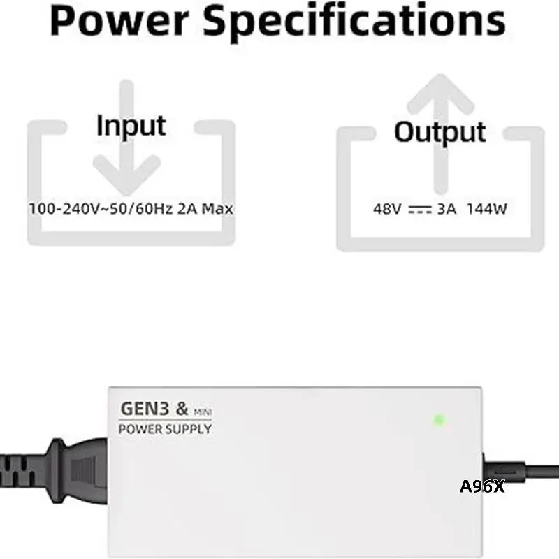 For Starlink Gen 3 Power Supply AC Charger For Starlink Mini & Gen3 Power Supply AC Charger US Plug
For Starlink Gen 3 Power Supply AC Charger For Starlink Mini & Gen3 Power Supply AC Charger US Plug