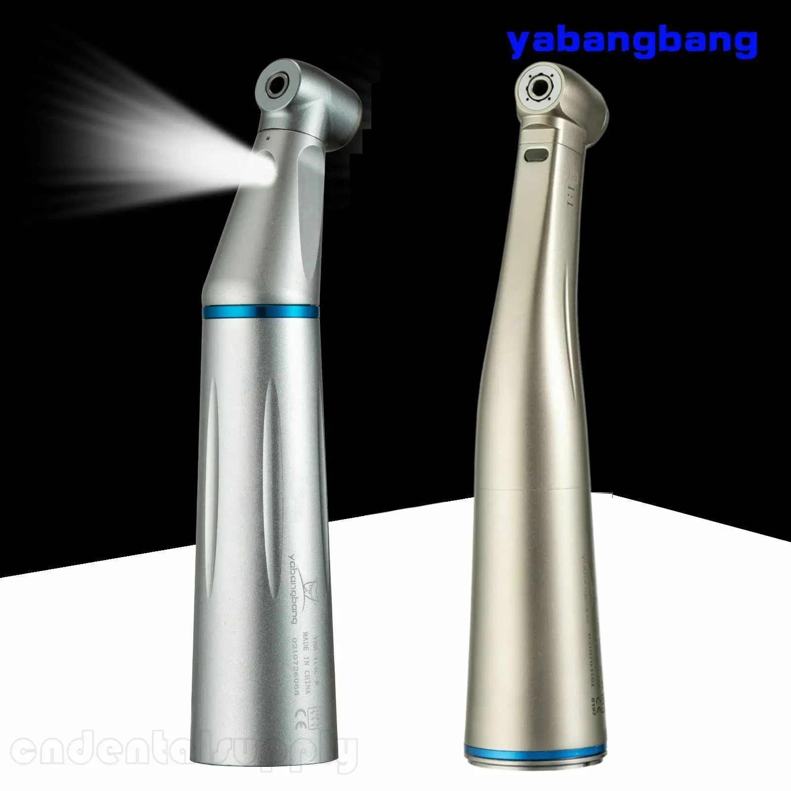 Dental LED Light 1:1 Contra Angle Fiber Optic Handpiece Push Button Blue Ring fit NSK Kavo
Dental LED Light 1:1 Contra Angle Fiber Optic Handpiece Push Button Blue Ring fit NSK Kavo