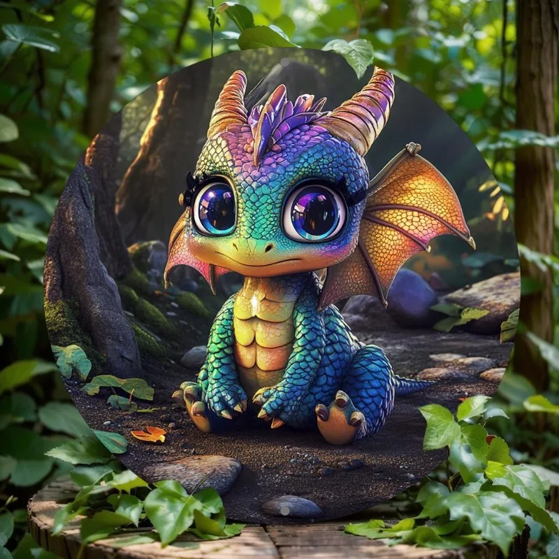 Aluminum Faerie Dragon Round Sign, 2D Metallic Print Wall Art for Home & Office Decor, Weather-Resistant Outdoor/Indoor Hanging
Aluminum Faerie Dragon Round Sign, 2D Metallic Print Wall Art for Home & Office Decor, Weather-Resistant Outdoor/Indoor Hanging