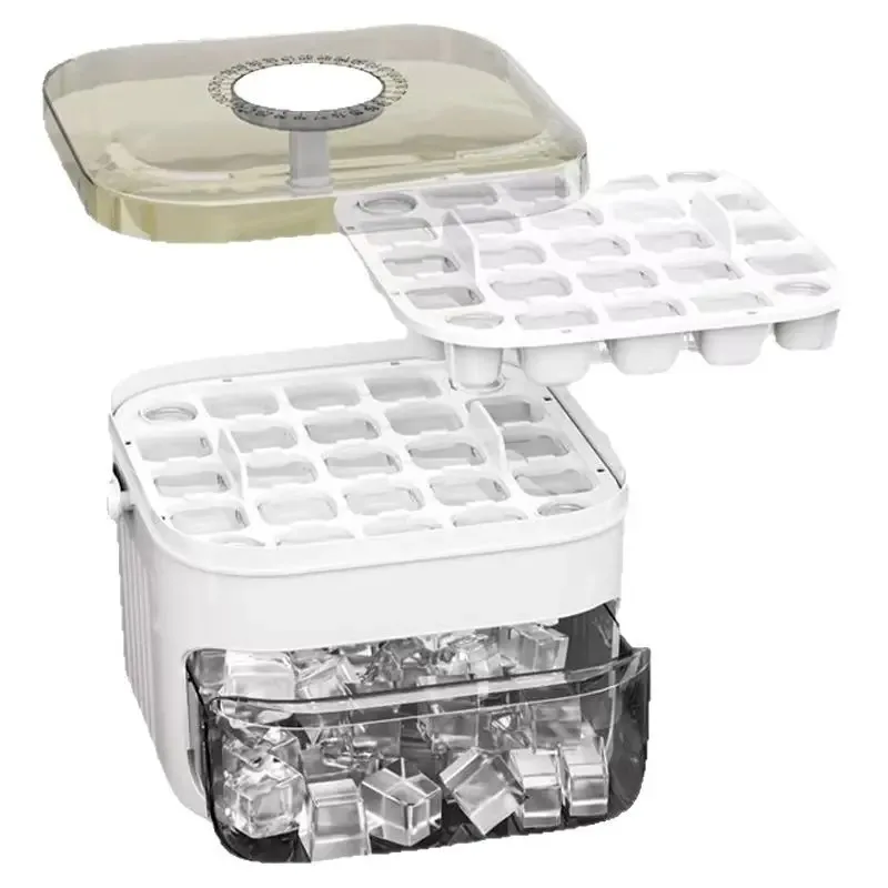 50-Cube Ice Maker with Easy Press Cap with Easy-press Lid Large Capacity Ice Cube Machine Reusable Food-grade Ice Cube Mold
50-Cube Ice Maker with Easy Press Cap with Easy-press Lid Large Capacity Ice Cube Machine Reusable Food-grade Ice Cube Mold