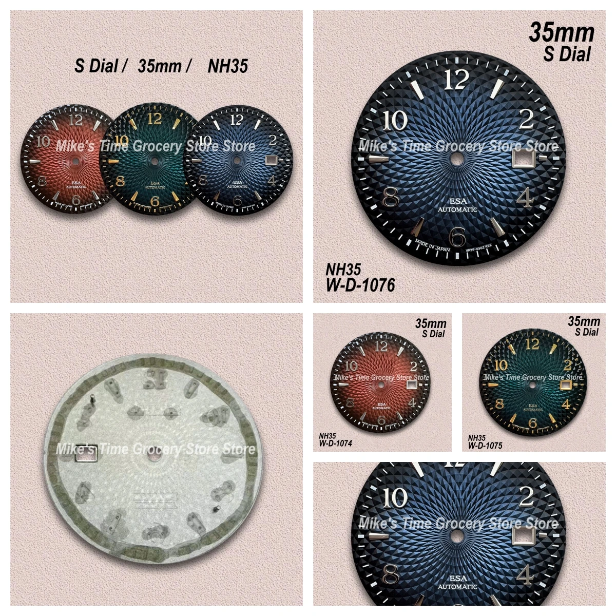 35mm S Logo Cocktail Dial Fit NH35/NH36 Movement High-Quality 3D Lotus Watch Modification Accessories
35mm S Logo Cocktail Dial Fit NH35/NH36 Movement High-Quality 3D Lotus Watch Modification Accessories