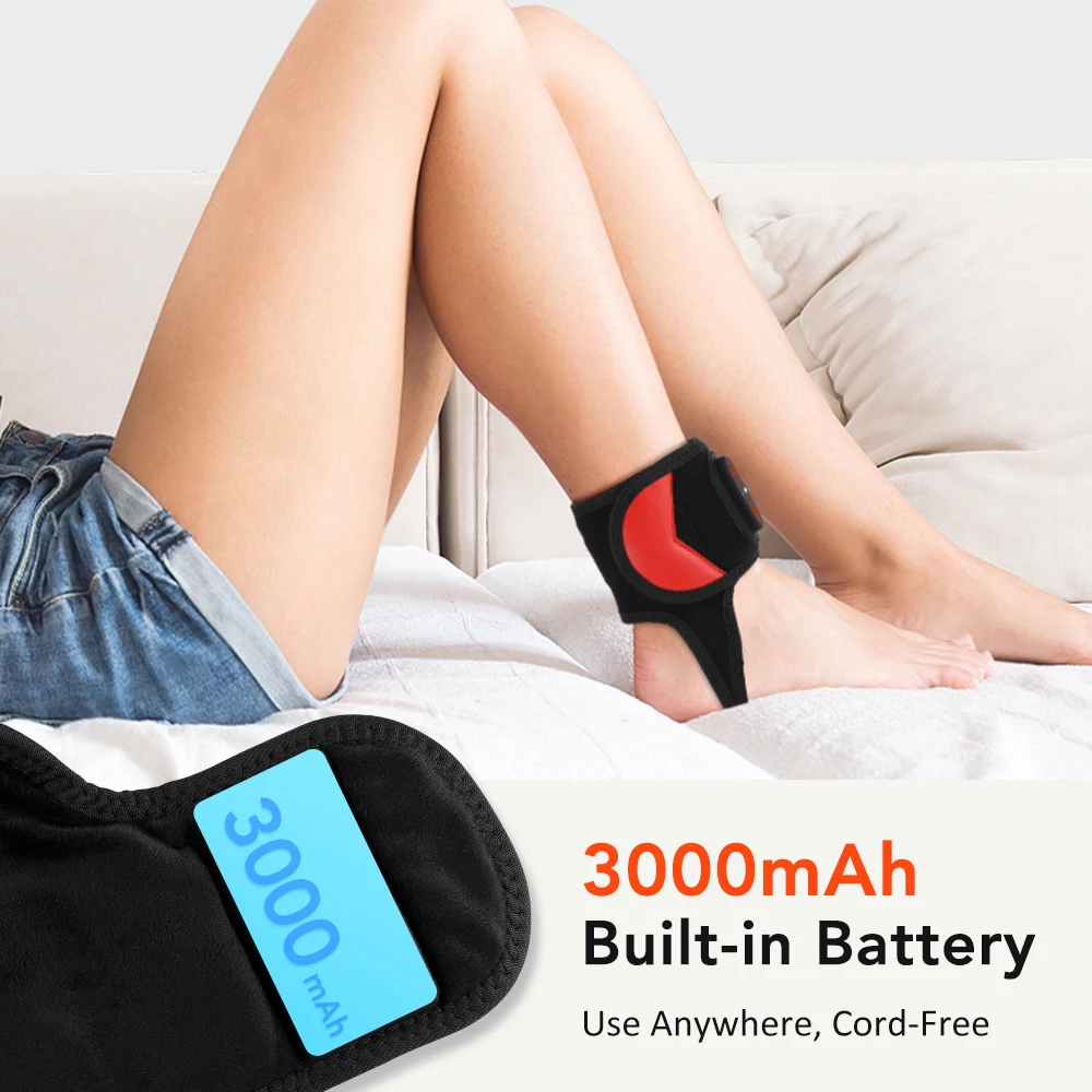 New Ankle Massager Red Light Therapy 36PCS LEDs 660 850nm Wrap 3 Modes Vibration Foot Support Brace Massage Gurad Belt
New Ankle Massager Red Light Therapy 36PCS LEDs 660 850nm Wrap 3 Modes Vibration Foot Support Brace Massage Gurad Belt