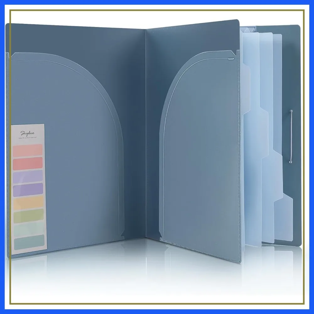 5 Pocket Expanding File Folder, Accordion Document Organizer, Portable Paper Organizer for School Office Supplies Blue
5 Pocket Expanding File Folder, Accordion Document Organizer, Portable Paper Organizer for School Office Supplies Blue