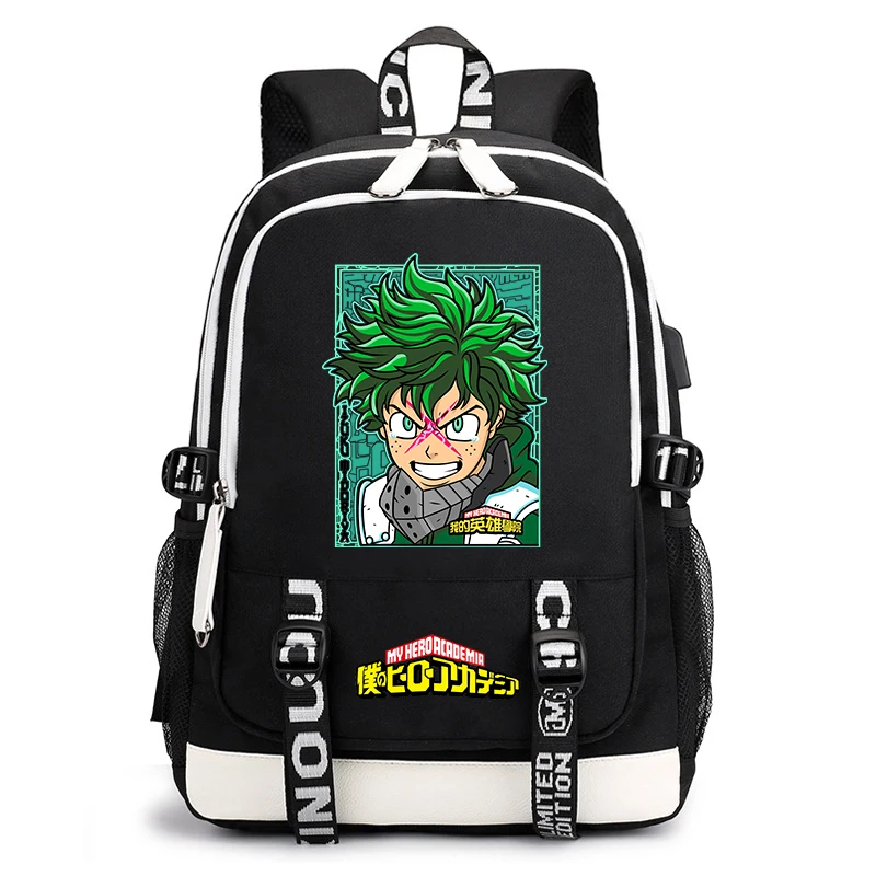 My Hero Anime Print Student Backpack with USB Port Kids School Bag Boys Girls
My Hero Anime Print Student Backpack with USB Port Kids School Bag Boys Girls