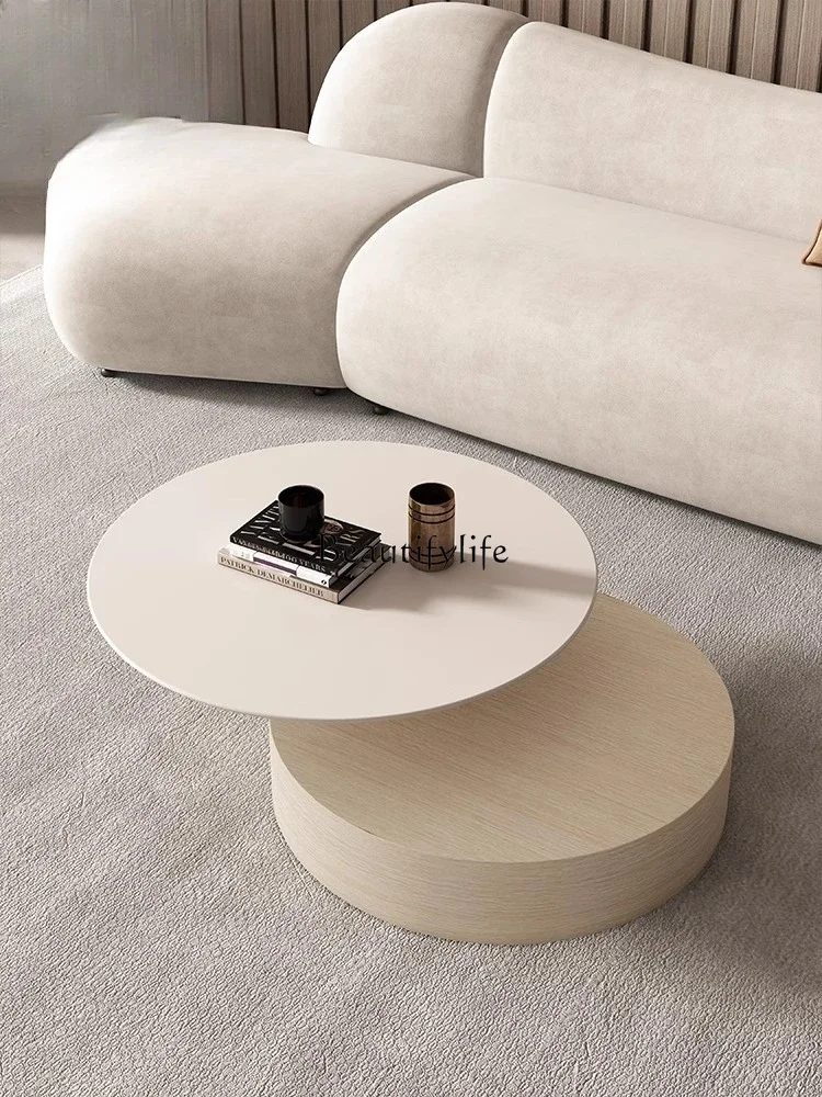 ls 27Light luxury marble coffee table round small apartment
ls 27Light luxury marble coffee table round small apartment