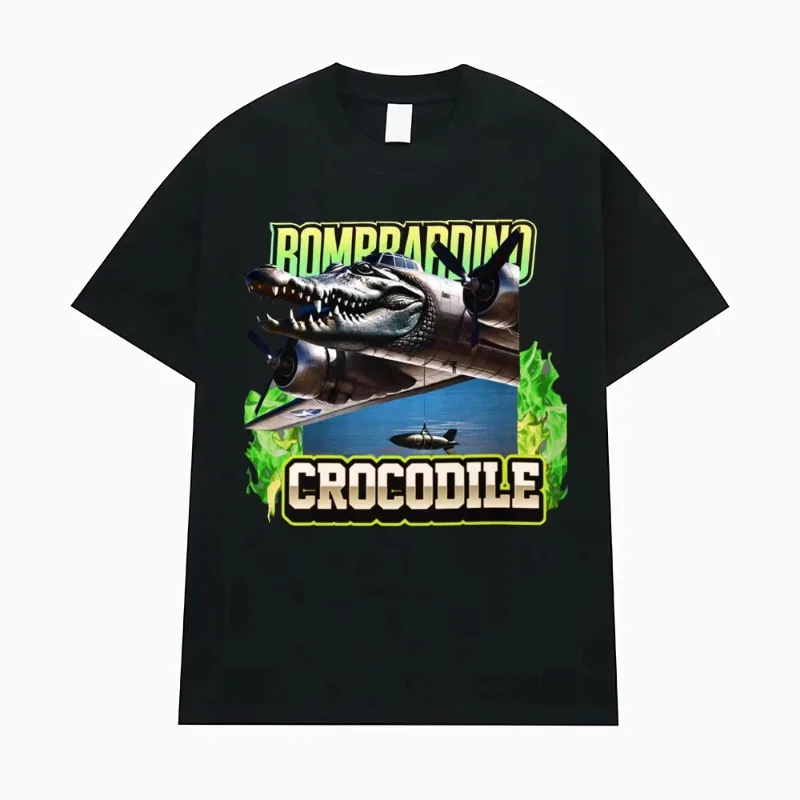 Bombardino Crocodile Fun Reptile Meme Women's T-shirt Fashion Gothic High Quality Harajuku T-shirt Neutral Retro T-shirt
Bombardino Crocodile Fun Reptile Meme Women's T-shirt Fashion Gothic High Quality Harajuku T-shirt Neutral Retro T-shirt