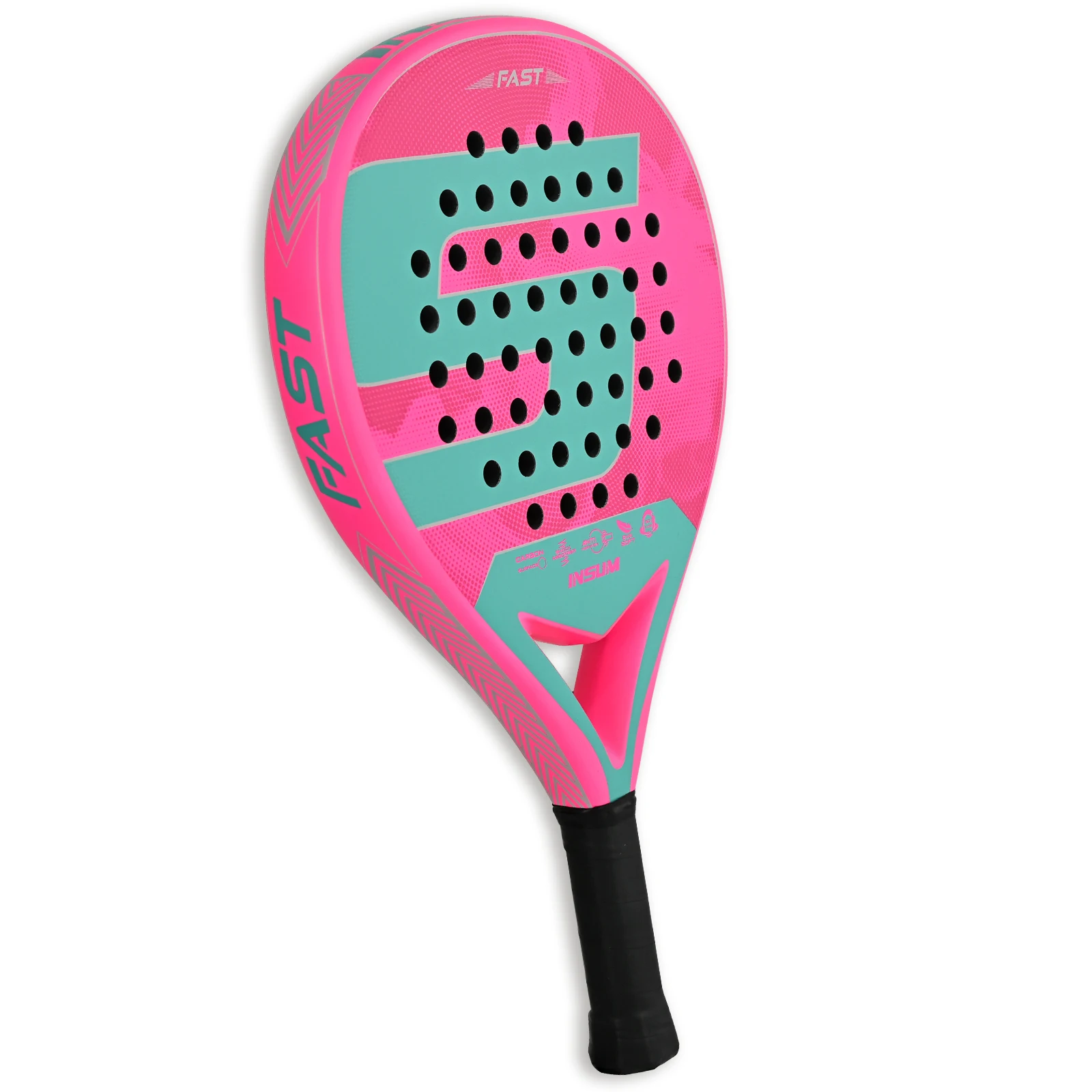 Padel Racket Carbon Fiber Round Shape EVA Core High Control Padel Tennis Racquet for Beginner Players
Padel Racket Carbon Fiber Round Shape EVA Core High Control Padel Tennis Racquet for Beginner Players