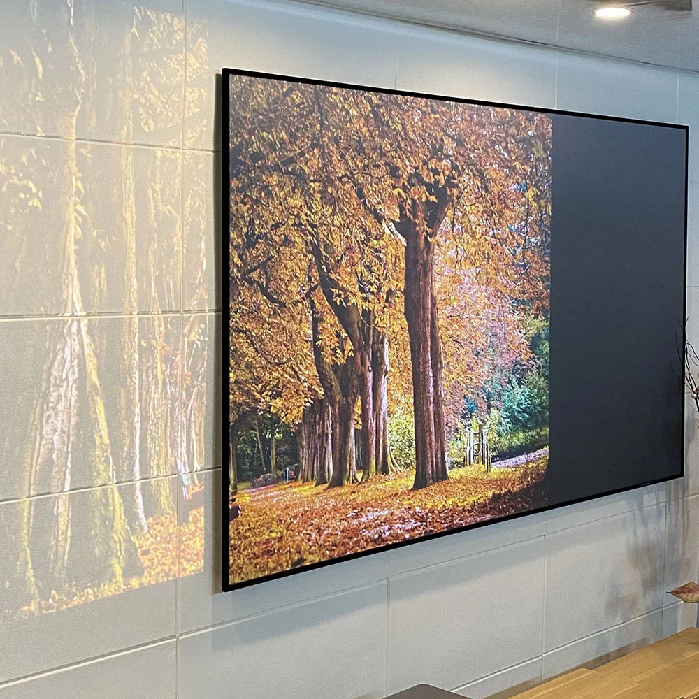 Projection Screen Light Rejecting Frame 120inch for Day Visualization Day Light Lighting Projector Screen
Projection Screen Light Rejecting Frame 120inch for Day Visualization Day Light Lighting Projector Screen