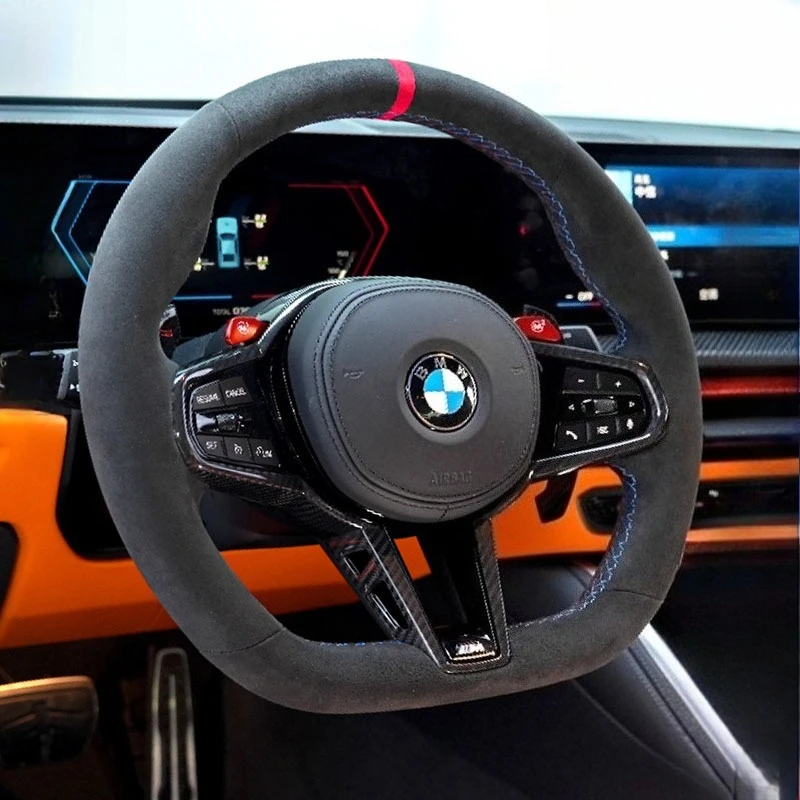 Hand Stitched High quality suede Car Steering Wheel Cover For BMW New 5 Series i5 G60 2024 2025
Hand Stitched High quality suede Car Steering Wheel Cover For BMW New 5 Series i5 G60 2024 2025