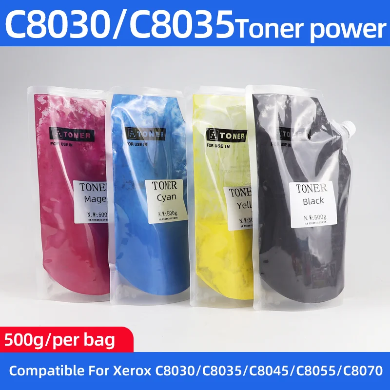 500g/Bag Compatible for Xerox AltaLink C8030 C8035 C8045 C8055 C8070 Color Powder Copier Refill Toner Powder 4Color(BK/C/M/Y)
500g/Bag Compatible for Xerox AltaLink C8030 C8035 C8045 C8055 C8070 Color Powder Copier Refill Toner Powder 4Color(BK/C/M/Y)