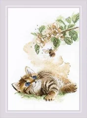 Cross Stitch 14CT Ecological Cotton Threads Embroidery Home Decoration Hanging Letter Flower 20509 Bees and Kittens
Cross Stitch 14CT Ecological Cotton Threads Embroidery Home Decoration Hanging Letter Flower 20509 Bees and Kittens