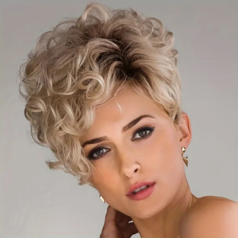 Women's Synthetic Wig with Side-Swept Waves, Voluminous Fashionable Black Curly Hair Wig, Suitable for Daily Wear and Cosplay
Women's Synthetic Wig with Side-Swept Waves, Voluminous Fashionable Black Curly Hair Wig, Suitable for Daily Wear and Cosplay