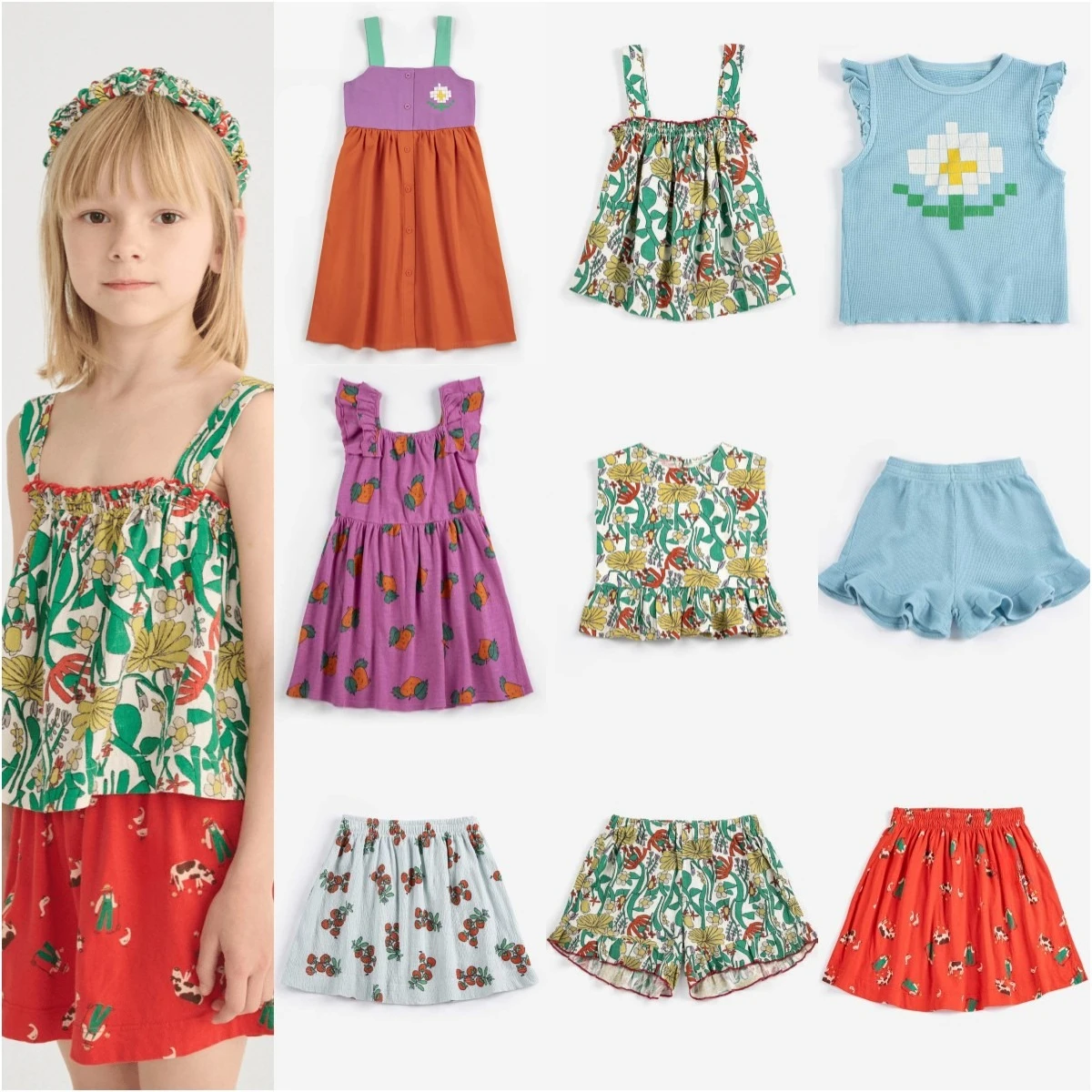 26 Summer New Toddler Kids Girls Clothes Cute Printed Skirts Dress Baby Girl Lace Short Sleeve Tee Shorts Clothes Set
26 Summer New Toddler Kids Girls Clothes Cute Printed Skirts Dress Baby Girl Lace Short Sleeve Tee Shorts Clothes Set