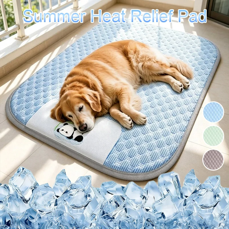 1PC Summer Pet Ice Cooling Pad Cartoon Panda Lotus Leaf Design Soft Non-slip Dog Bed Mat Puppy Kitten Breathable Rest Cushion
1PC Summer Pet Ice Cooling Pad Cartoon Panda Lotus Leaf Design Soft Non-slip Dog Bed Mat Puppy Kitten Breathable Rest Cushion