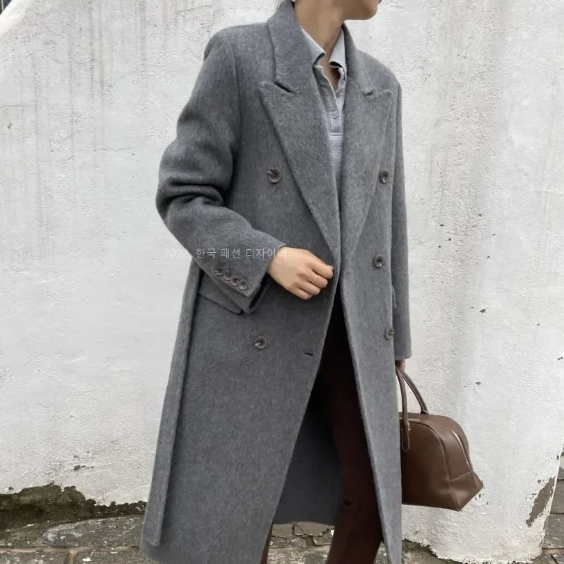 autumn and winter new commuter woolen coat women's Korean version solid color double-breasted suit collar coat spot explosion
autumn and winter new commuter woolen coat women's Korean version solid color double-breasted suit collar coat spot explosion