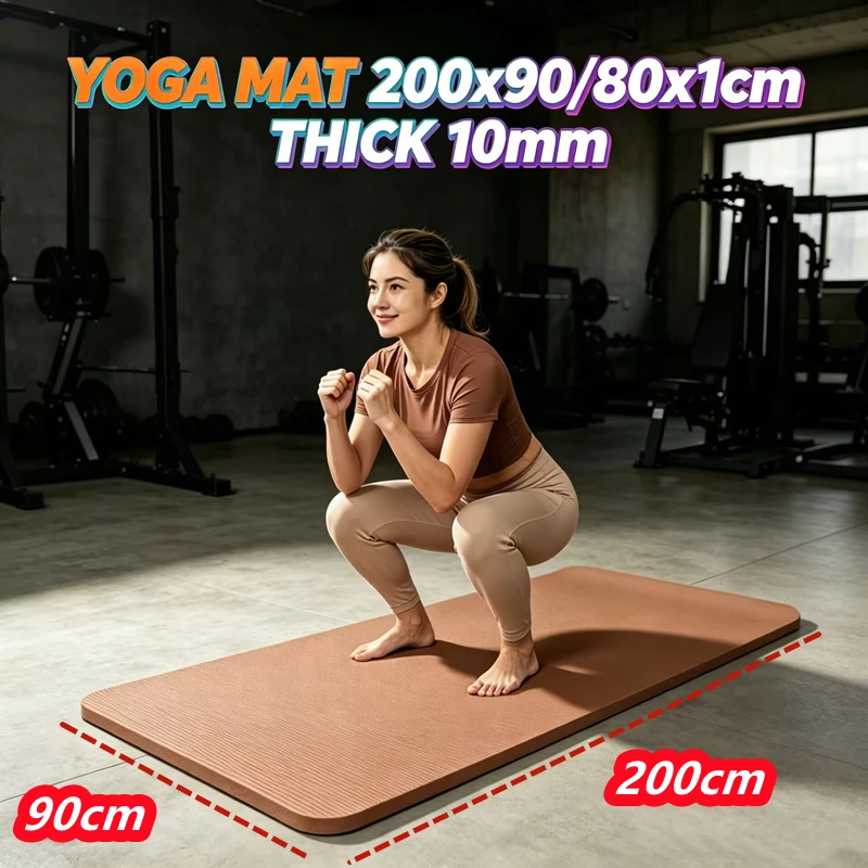 200x90cm Thick 10mm Sport Fitness Mat Yoga Mats Anti-slip Blanket for Exercise Yoga and Pilates Gymnastics Fitness Equipment
200x90cm Thick 10mm Sport Fitness Mat Yoga Mats Anti-slip Blanket for Exercise Yoga and Pilates Gymnastics Fitness Equipment
