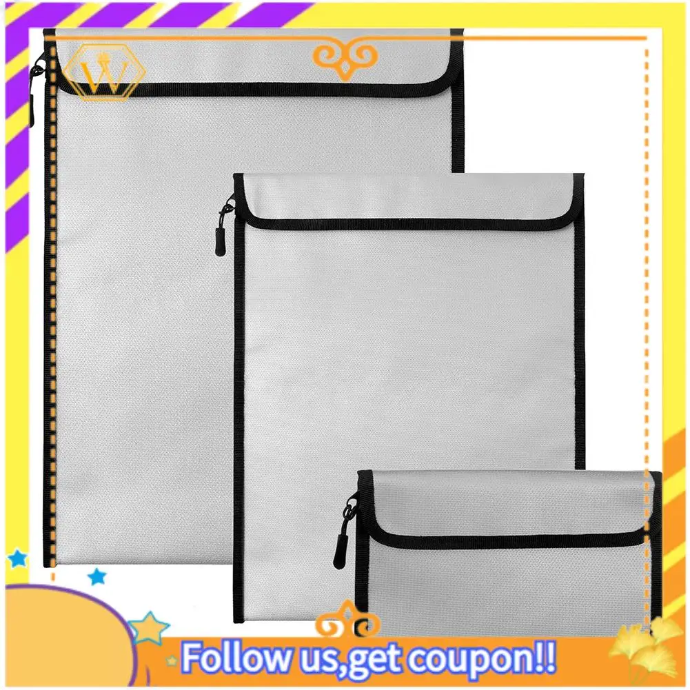 Latest-3 Pcs Fireproof And Waterproof Document Bags, 2000°F Protection For Money And Important Papers
Latest-3 Pcs Fireproof And Waterproof Document Bags, 2000°F Protection For Money And Important Papers