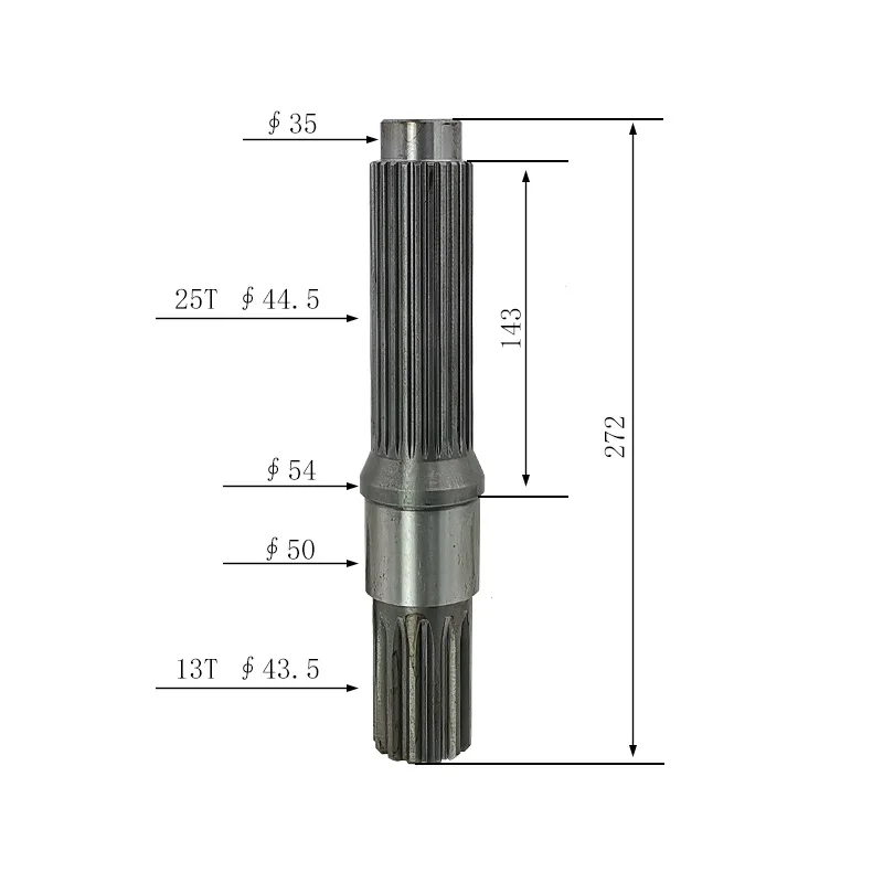 Suitable for Caterpillar 336D2 Excavator Travel Motor Gear Pump Shaft/Motor Shaft 13/25 Teeth
Suitable for Caterpillar 336D2 Excavator Travel Motor Gear Pump Shaft/Motor Shaft 13/25 Teeth